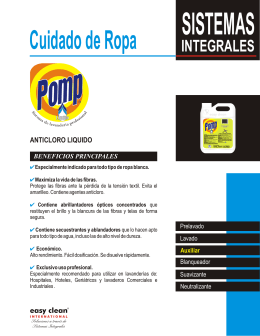 FOLLETO POMP ANTICLORO - Easy Clean Internacional