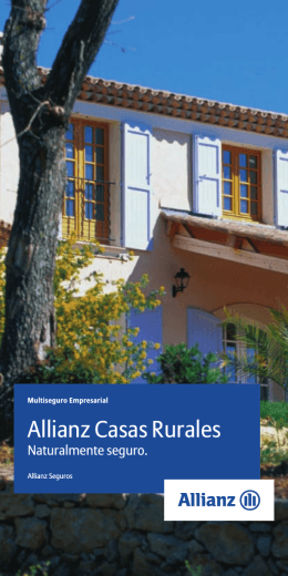 Folleto Casas Rurales