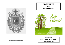 folleto proyecto pastoral 2011-12 - Colegio Nuestra Señora de Loreto