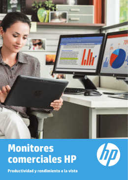 Folleto de monitores comerciales HP