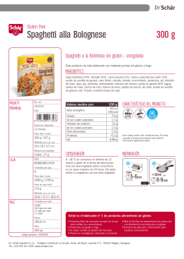 Ficha del producto Spaghetti alla Bolognese 300g