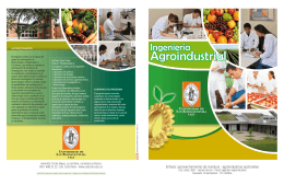 Agroindustrial Folleto 2015 - Universidad de San Buenaventura Cali