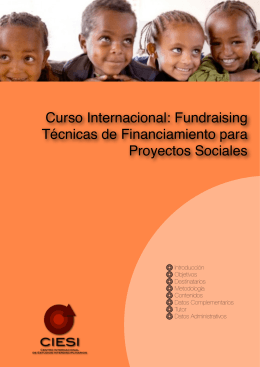 Fundraising Técnicas de Financiamiento para Proyectos
