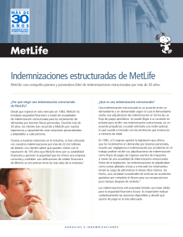 Indemnizaciones estructuradas de MetLife