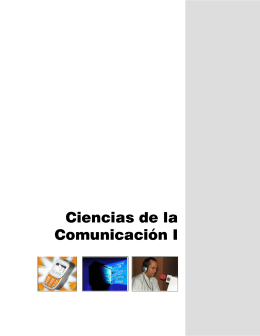 Ciencias de la Comunicación I - Colegio de Bachilleres del Estado