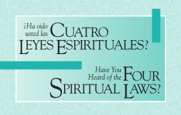 FOUR SPIRITUAL LAWS? CUATRO LEYES ESPIRITUALES?