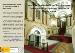 Folleto informativo - Centro de Estudios Políticos y Constitucionales