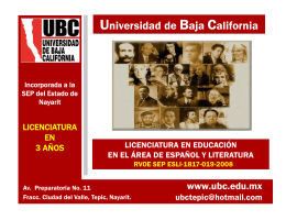folleto informativo - Universidad de Baja California