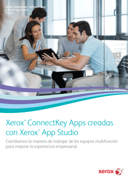 Xerox ConnectKey Software Apps y Xerox App Studio