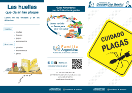 Cuidado de plagas (folleto) - Ministerio de Desarrollo Social
