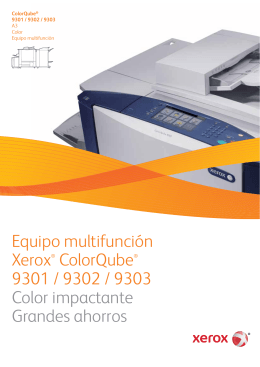 ColorQube Serie 9300 - Equipo Multifunción en Color