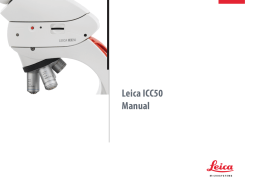 Leica ICC50 Manual