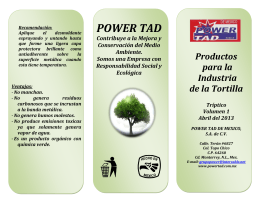 Folleto Informativo - Power Tad de México, SA de CV