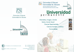 La Universidad Permanente de la Universidad de Alicante es un
