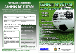 Folleto Campus Futbol 2014