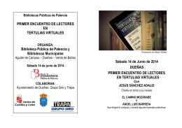 folleto encuentro dueñas - Cultura de Castilla y León