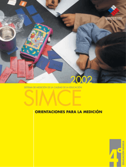 Folleto de Orientaciones Simce 2002 / 4.° básico