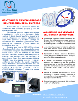 Folleto CET.NET.cdr - Control Zone