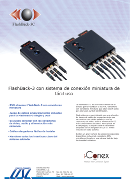 FlashBack-3 con sistema de conexión miniatura de fácil uso