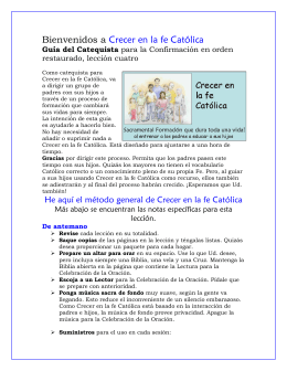 Lesson catechist ROC 4 - español