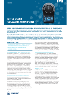 Brochure Mitel UC360 collaboration point