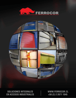 Folleto presentación de productos Ferrocor 2015