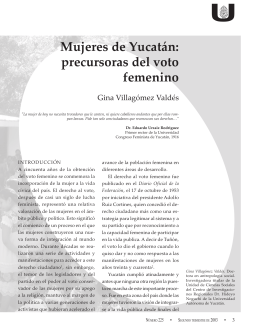 Mujeres de Yucatán: precursoras del voto femenino - CIR