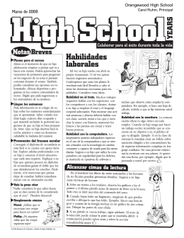Habilidades laborales - Orangewood High School
