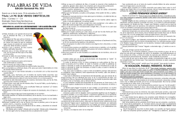 PALABRAS DE VIDA - Evangelio123.org