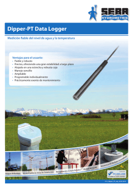 Dipper-PT Data Logger - SEBA Hydrometrie GmbH & Co. KG
