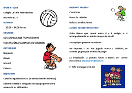 Folleto Divulgativo - FAVB – Federación Aragonesa de Voleibol