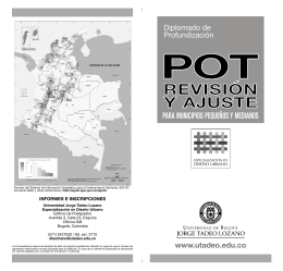 Folleto Revision POT SG - Universidad de Bogotá Jorge Tadeo