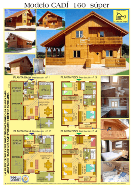 Modelo CADÍ 160 súper - casas de madera la llave del hogar