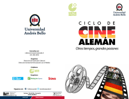 Ciclo de Cine Alemán - Dirección de Vinculación con el Medio | UNAB