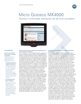 Quiosco multimedia interactivo de servicio completo MK4000 Micro