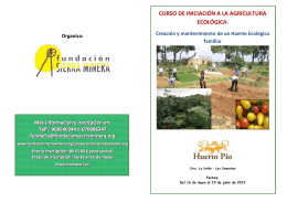 Folleto del curso - Fundación Sierra Minera