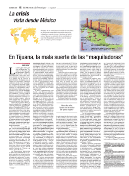En Tijuana, la mala suerte de las “maquiladoras”