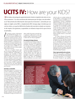 UCITS IV:How are your KIDS?