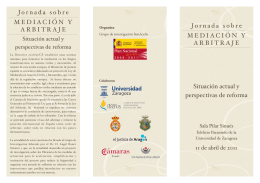 folleto jornadas - Colegio de abogados de Zaragoza