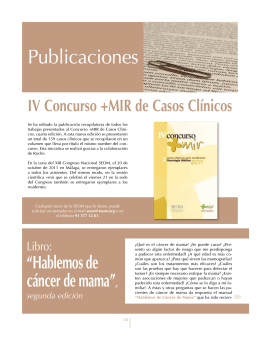 Publicaciones - Sociedad Española de Oncología Médica