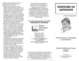 SÍNDROME DE ASPERGER - Parent Information Center