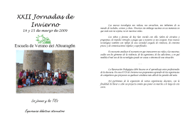 folleto EVA inv - Aragon - Escuela de Verano del Altoaragón
