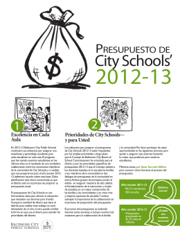 City Schools` - Baltimore City Public Schools