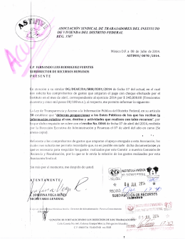 Recursos por contrato colectivo - Instituto de Vivienda del Distrito