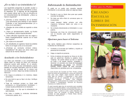 Spanish - Bullying Brochure Final Final Copy.pub
