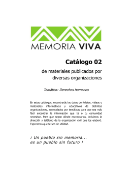 catalogoddhh - Chiapas Memoria Viva