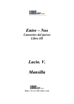 Mansilla Lucio - Entre