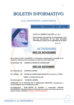 Boletín 204 noviembre 2013 - Colegio Madres Concepcionistas