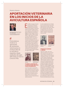 aportación veterinaria en los inicios de la avicultura española