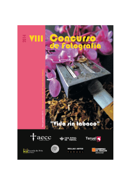 Folleto Concurso vida sin tabaco 2014